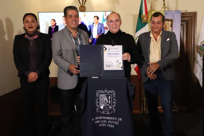 PRESIDENTE MUNICIPAL DE SAN LUIS POTOSÍ FIRMA CONVENIO PARA REALIZAR EL EVENTO “GRAN FONDO NAIRO QUINTANA”